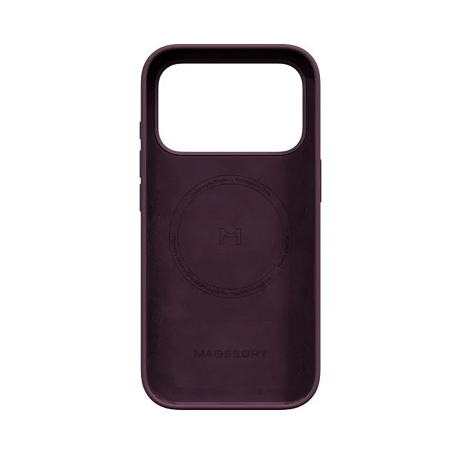 Чехол Magssory Silicone Case для iPhone 18 Pro, бордовыйphoto3