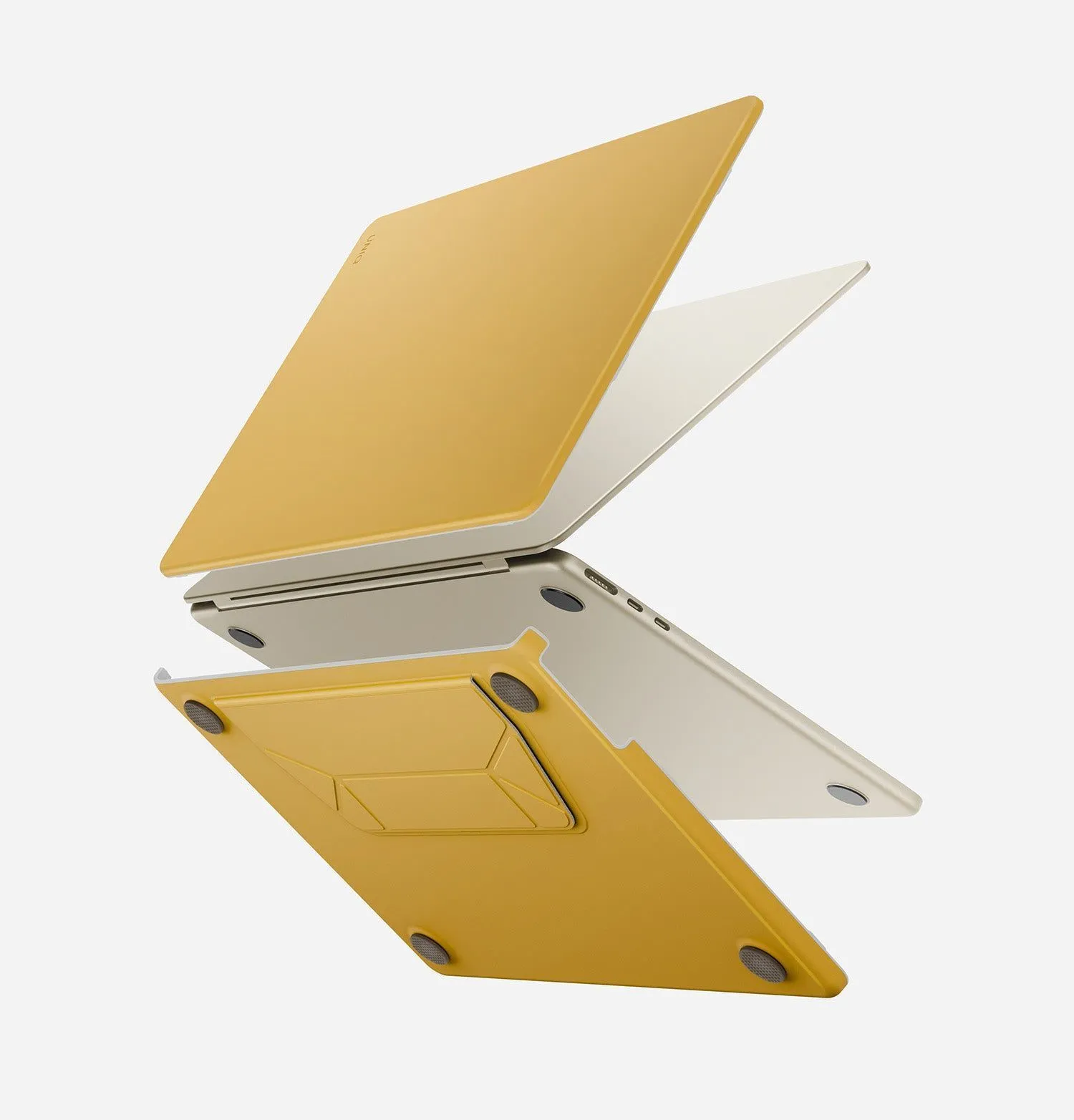 Чехол UNIQ Lyden Versa для MacBook Air 13" (M2-M5), черный (Dallas Black)photo7