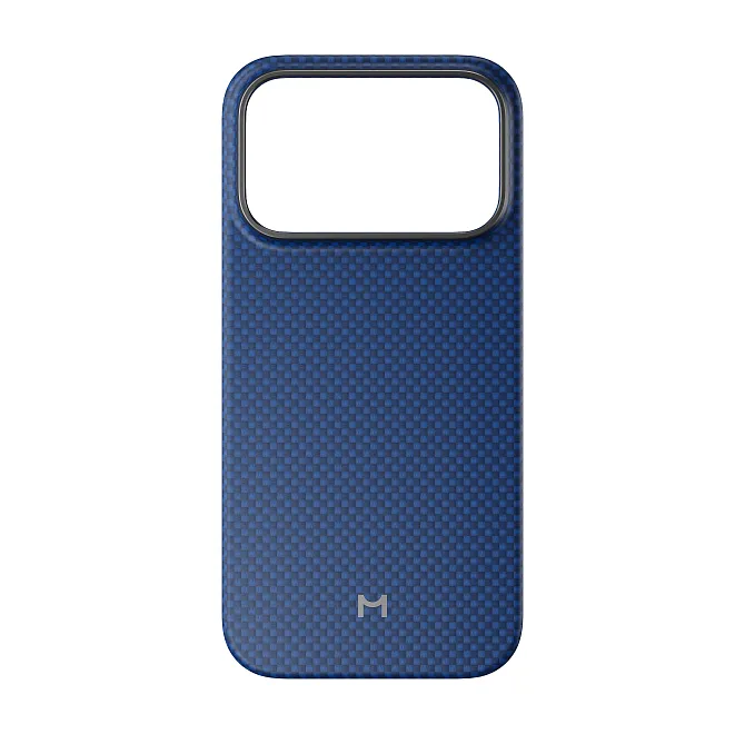Чехол Magssory Aramid Frame Case для iPhone 18 Pro, пиксельный синийphoto0