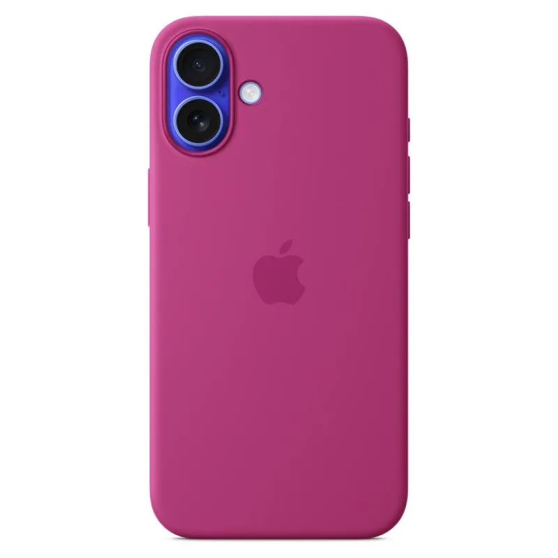Силиконовый чехол MagSafe для iPhone 16 Plus Фуксияphoto0