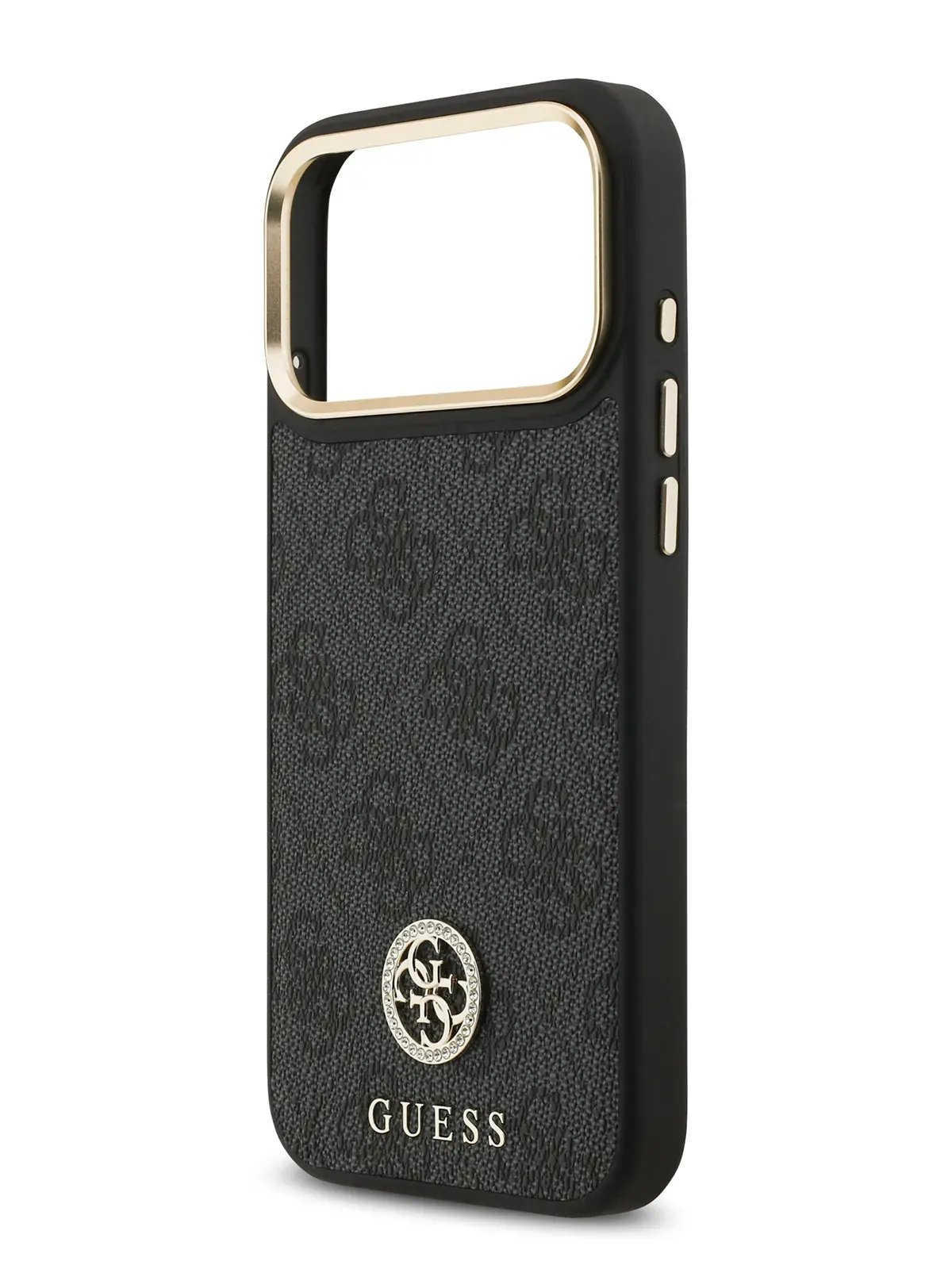 Чехол Guess на iPhone 17 Pro Max,  Leather, MagSafe, черный, Diamondphoto5