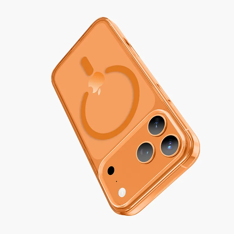 Чехол защитный KEEPHONE GLAZE для iPhone 17 Pro Max / iPhone 18 Pro Max, оранжевыйphoto4