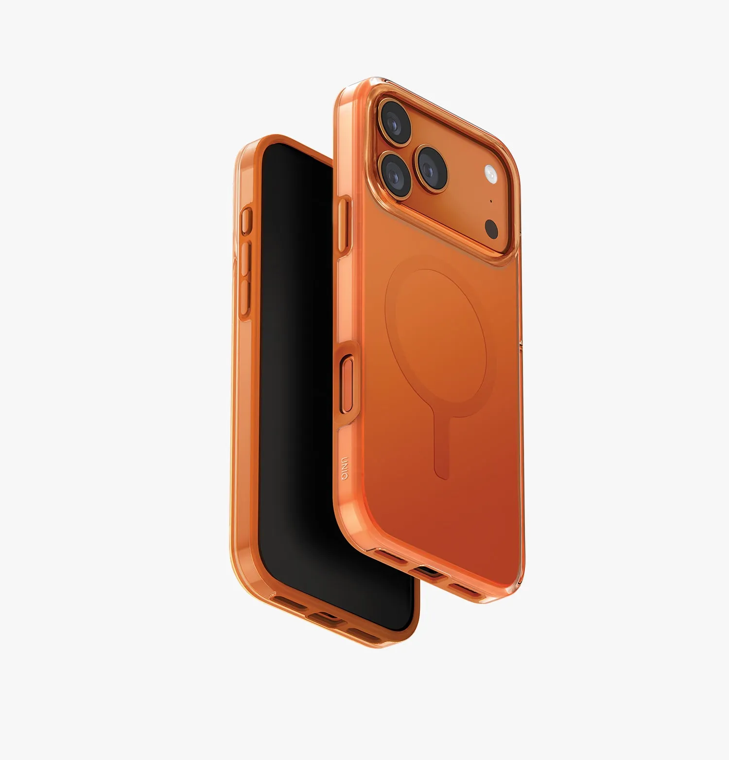 Чехол UNIQ Clario для iPhone 17 Pro Max, оранжевый (Volt Orange)photo0