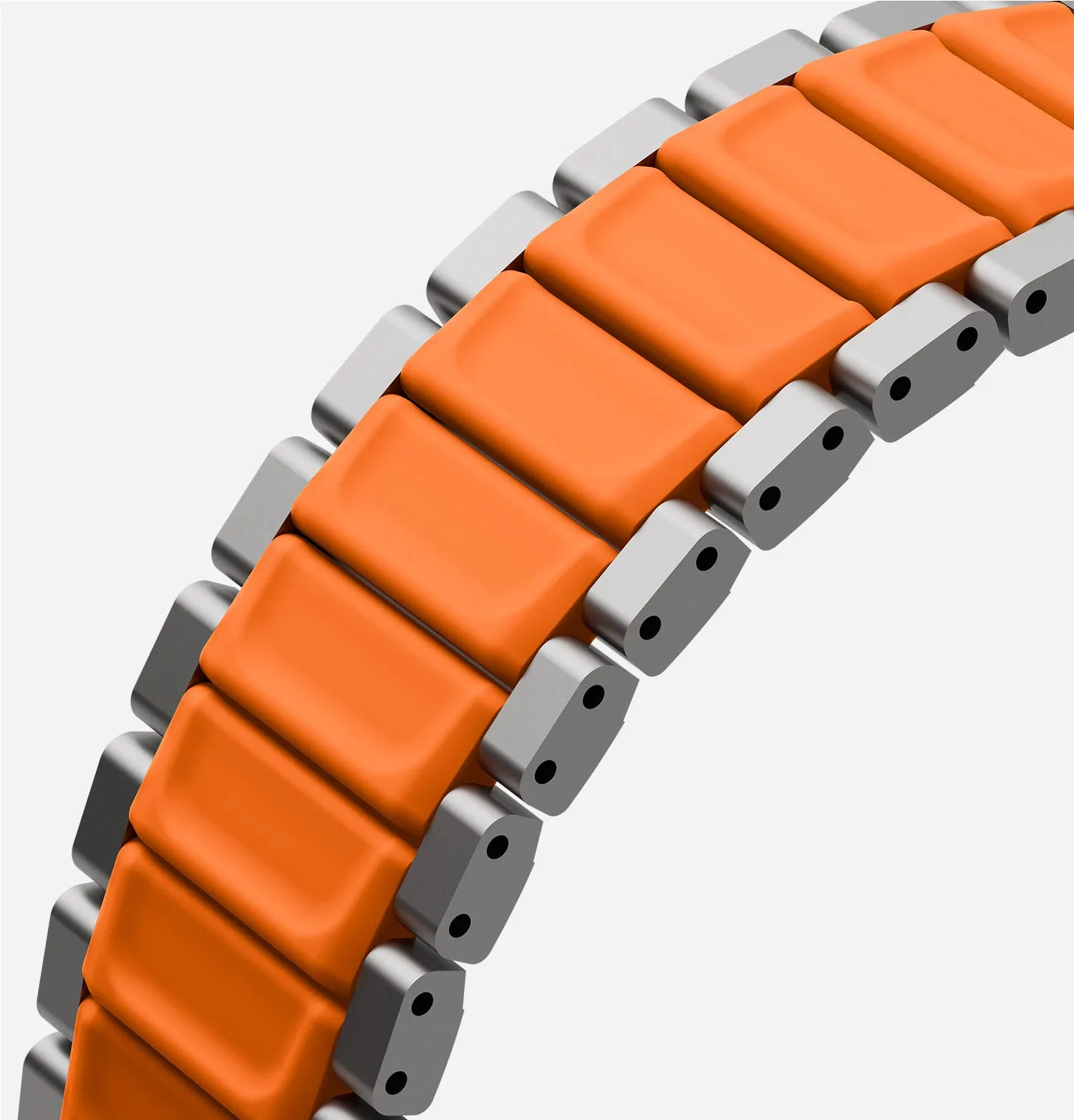 Ремешок UNIQ Strova Flex для Apple Watch 49/46/45/44 мм, зеленый / желтый (Titaniumsilver Limegreen)photo14