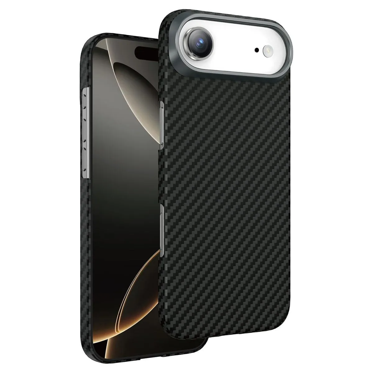 Чехол защитный KEEPHONE KEVLAR DIAGO для iPhone 17 Pro / iPhone 18 Pro, черныйphoto2