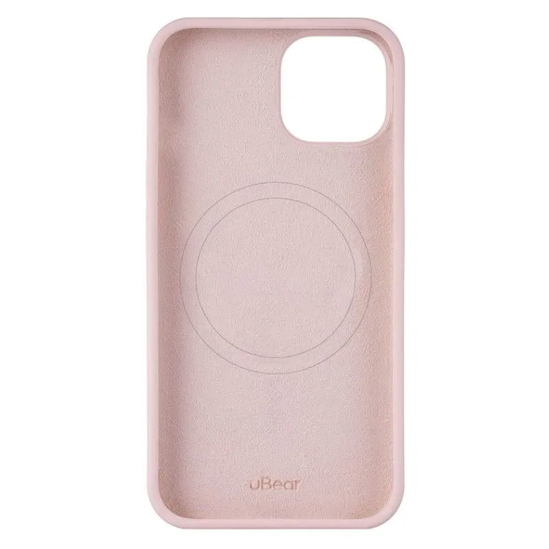 Силиконовый чехол uBear Touch Mag Case для iPhone 15 Plus Розовыйphoto3