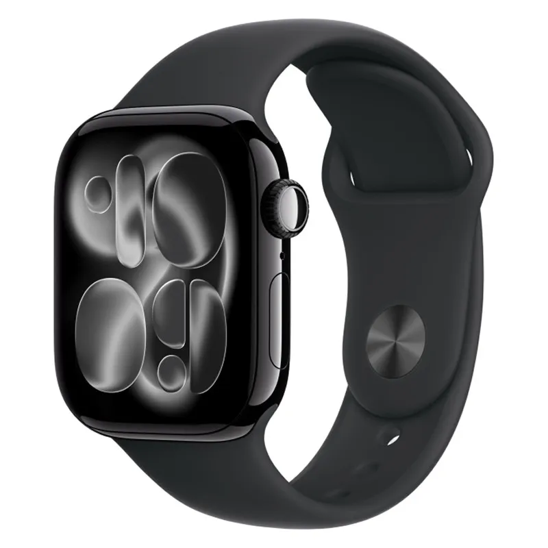 Apple Watch Series 11, 42 мм корпус из алюминия цвета Черный глянец, спортивный ремешок цвета Черныйphoto0