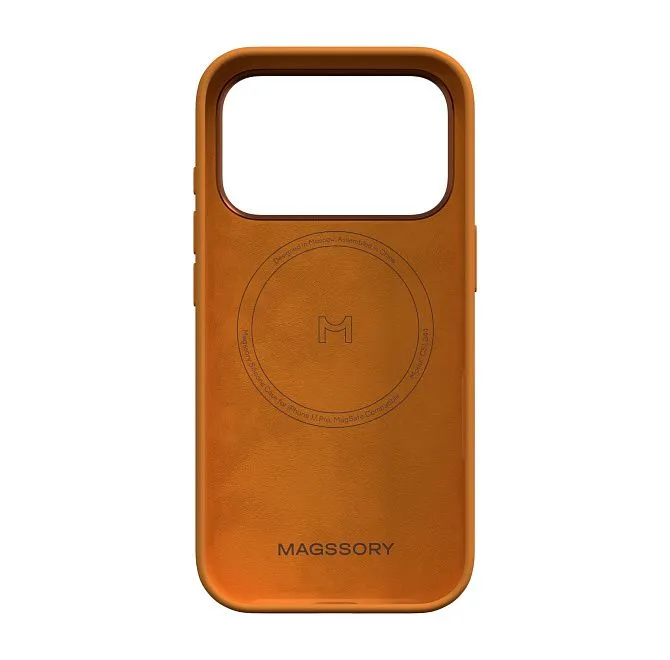 Чехол Magssory Silicone Case для iPhone 17 Pro, оранжевыйphoto4