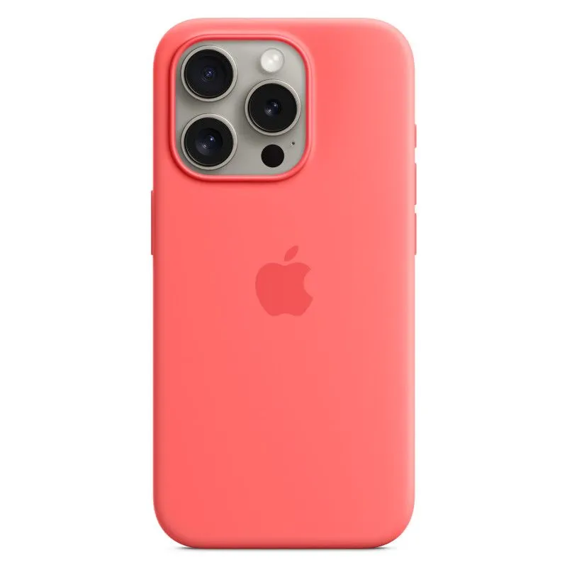 Силиконовый чехол MagSafe для iPhone 15 Pro Гуаваphoto0