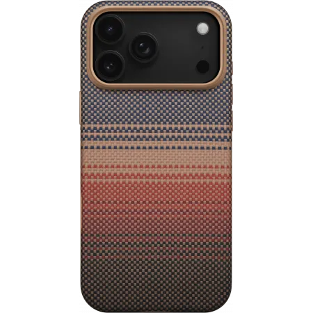 Премиум противоударный чехол Pitaka для iPhone 17 Pro Max, (Сансет) Закатphoto1