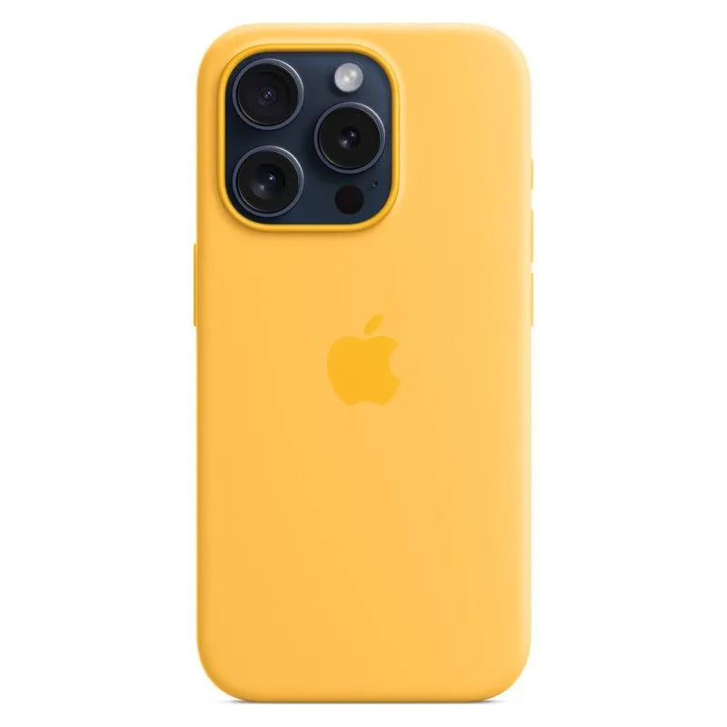 Силиконовый чехол MagSafe для iPhone 15 Pro Желтыйphoto0