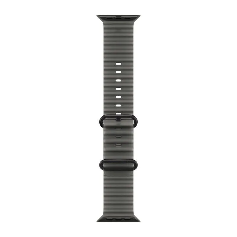 Apple Watch Ultra 4, 49 мм корпус из титана черного цвета, полупрозрачный ремешок Ocean черного цветаphoto2