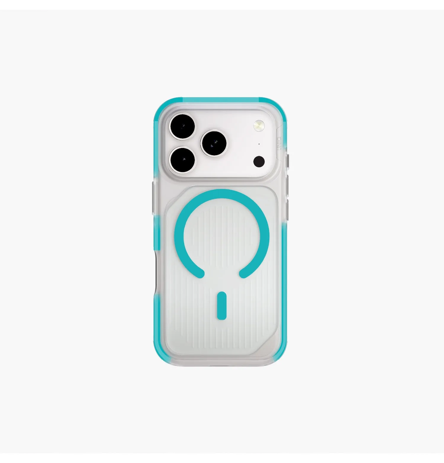 Чехол UNIQ Combat Active для iPhone 17 Pro, прозрачный / серый (Frostclear Turquoise)photo2