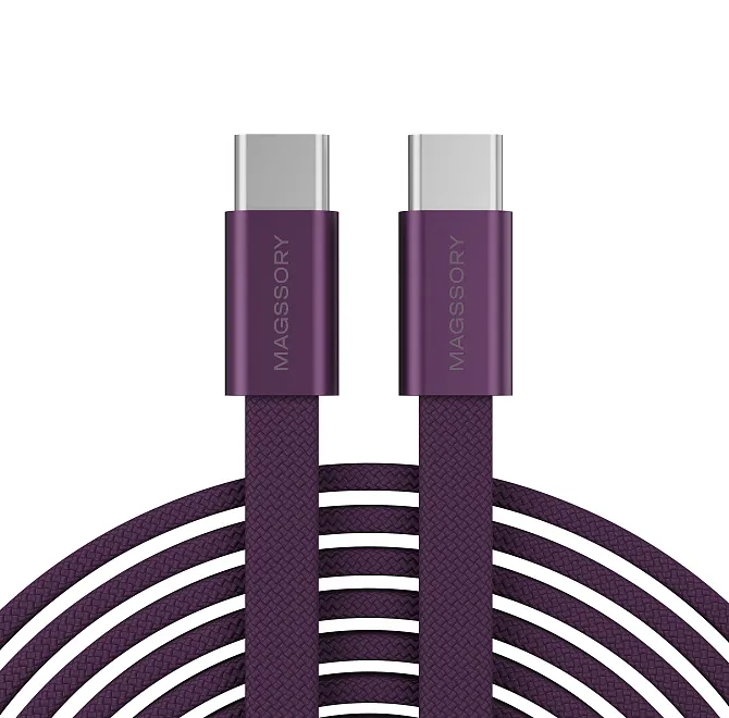 Магнитный кабель Magssory Edge C 60W USB-C, 1,2м Burgundyphoto0