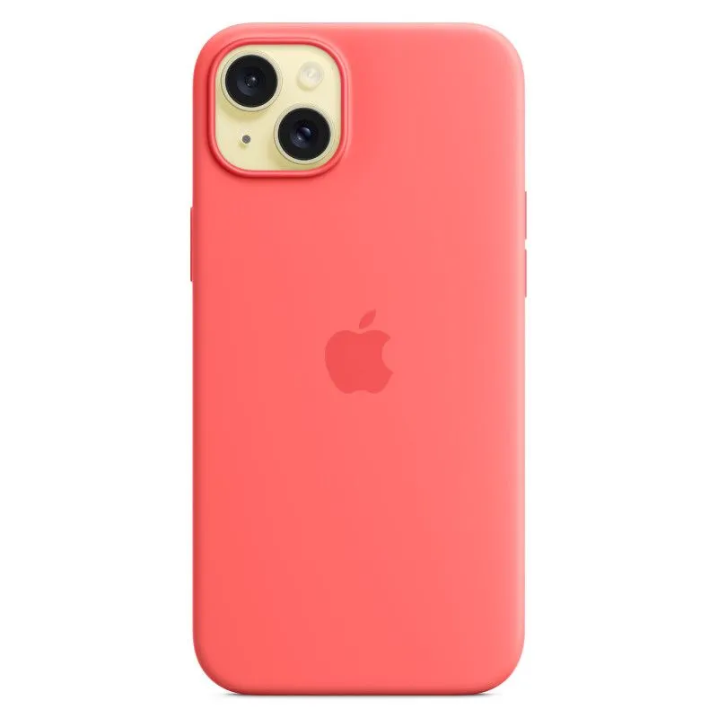 Силиконовый чехол MagSafe для iPhone 15 Plus Гуаваphoto0