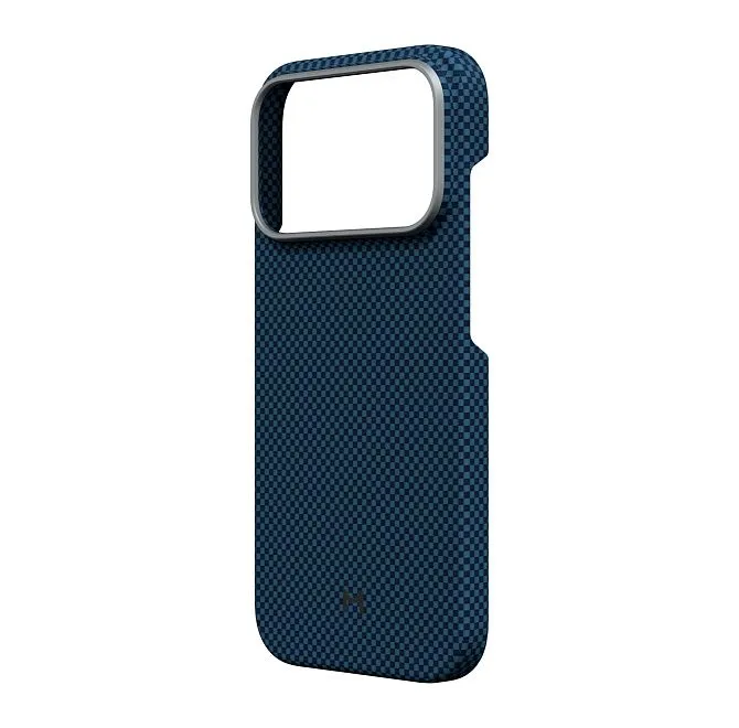Magssory Aramid Frame Case for iPhone 17 Pro Pixel Bluephoto2