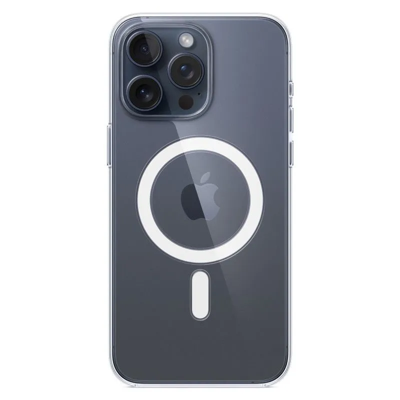 Пластиковый прозрачный чехол MagSafe для iPhone 15 Pro Maxphoto2