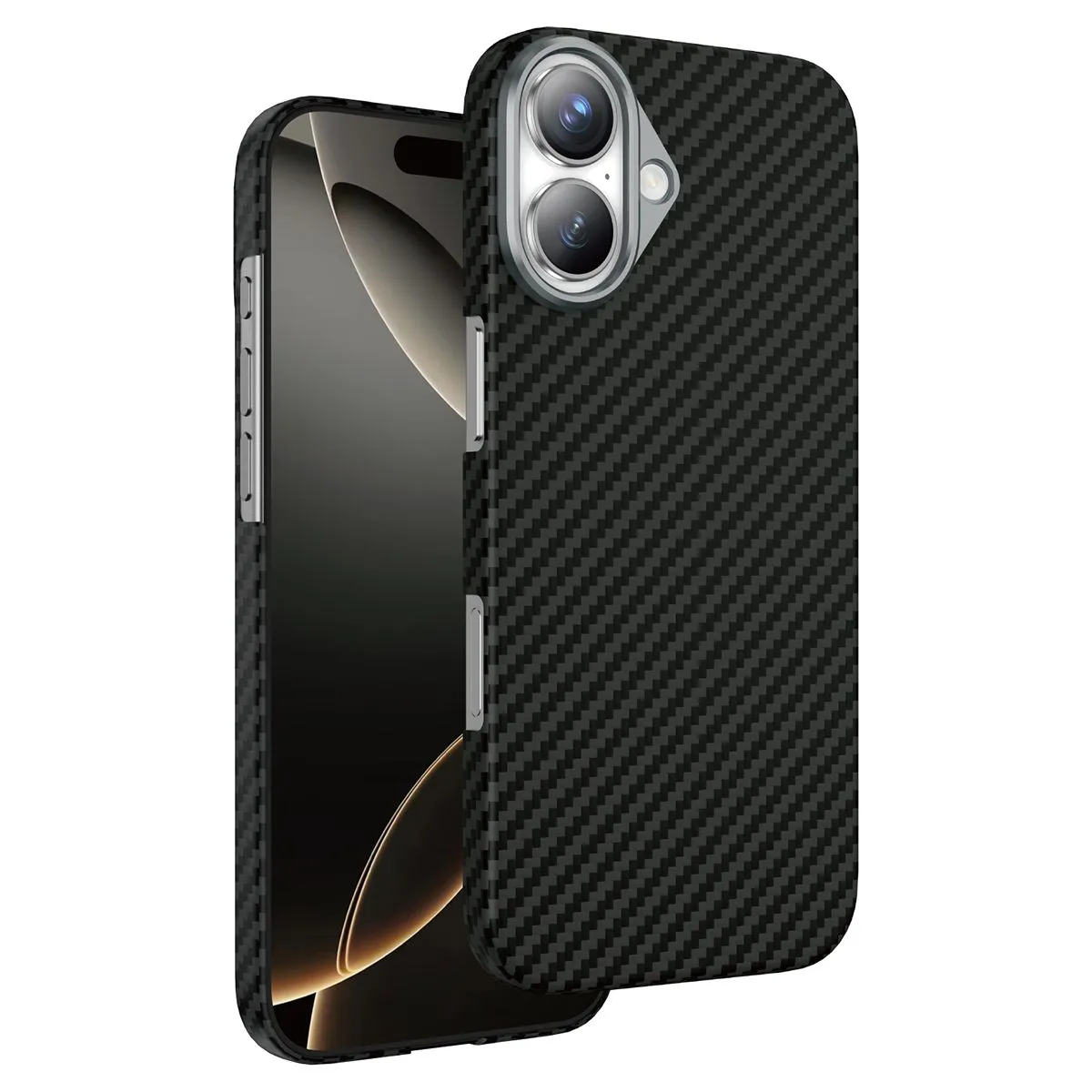 Чехол защитный KEEPHONE KEVLAR DIAGO для iPhone 17 Pro / iPhone 18 Pro, черныйphoto3