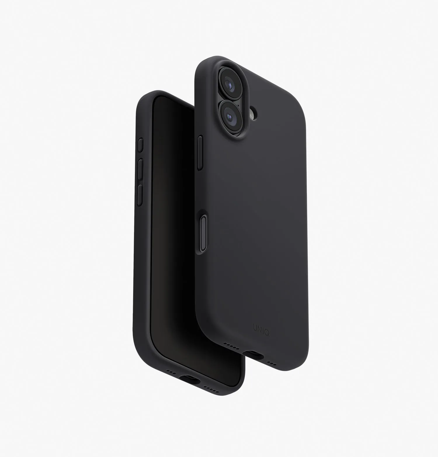 Чехол UNIQ Lino для iPhone 17, черный (Charcoal Grey)photo0