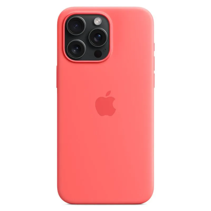 Силиконовый чехол MagSafe для iPhone 15 Pro Max Гуаваphoto2