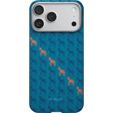 Ультра тонкий чехол Pitaka для iPhone 17 Pro Max, Синийphoto1