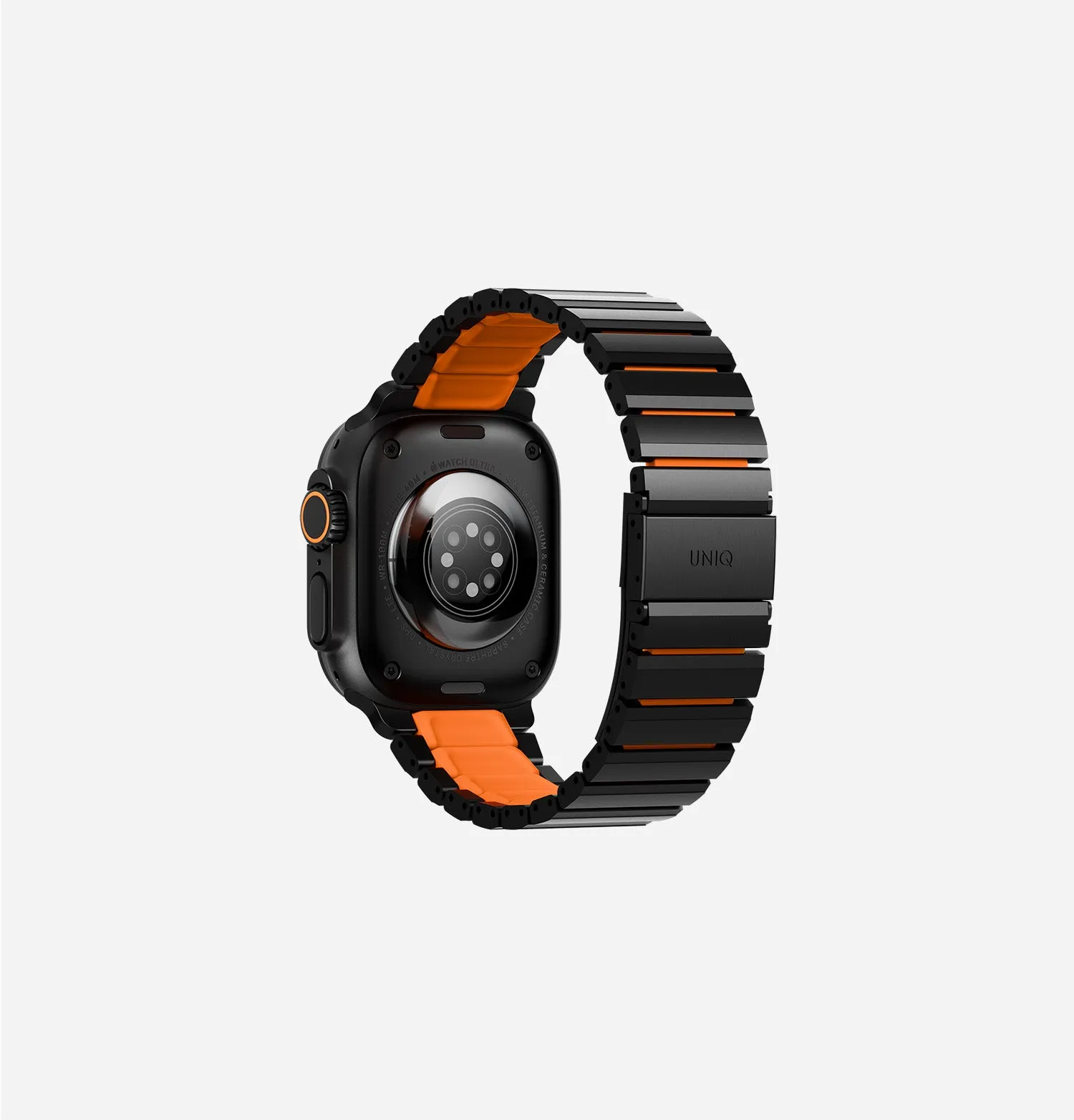 Ремешок UNIQ Strova Flex для Apple Watch 49/46/45/44 мм, зеленый / желтый (Titaniumsilver Limegreen)photo3