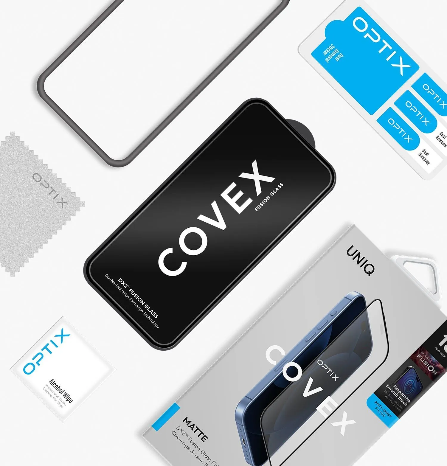Защитное стекло UNIQ Optix Covex™ Matte для iPhone 18 Pro Maxphoto4