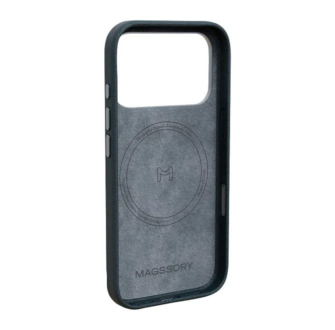Чехол Magssory Eco-Leather Case для iPhone 17 Pro, полночьphoto5
