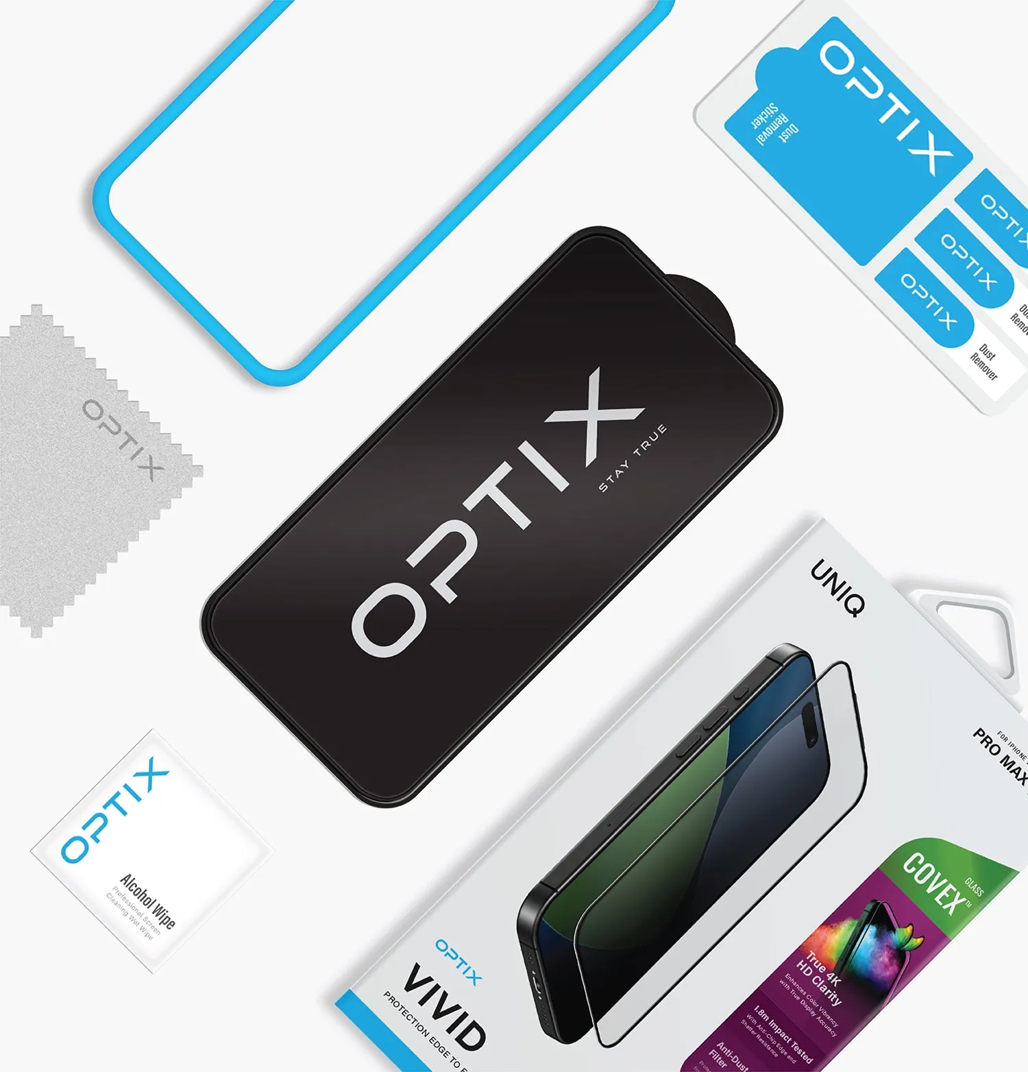 Защитное стекло UNIQ Optix Covex™ Vivid Color для iPhone 17 Prophoto4