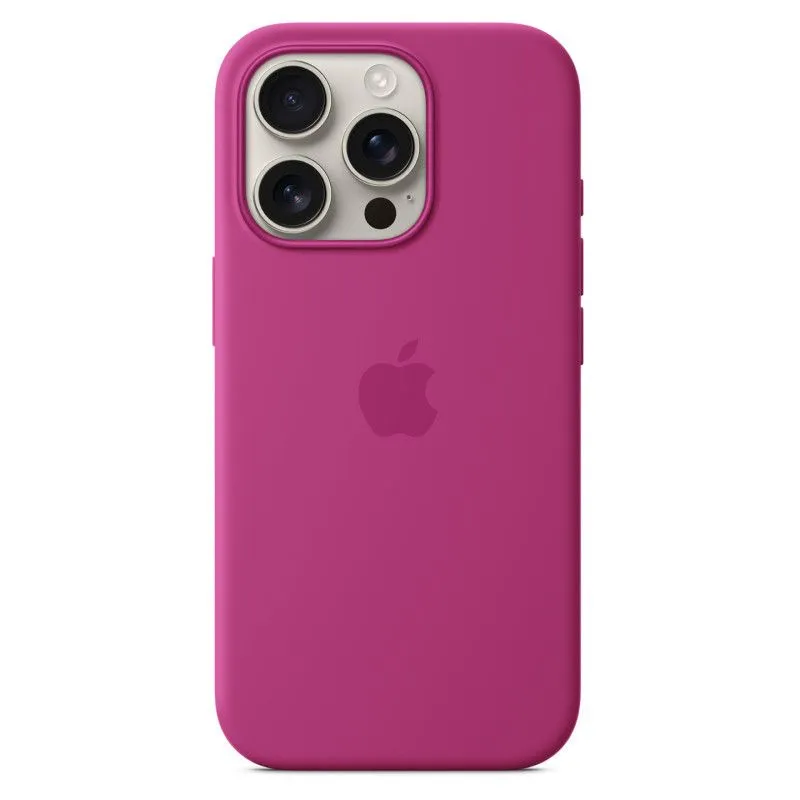 Силиконовый чехол MagSafe для iPhone 16 Pro Фуксияphoto1
