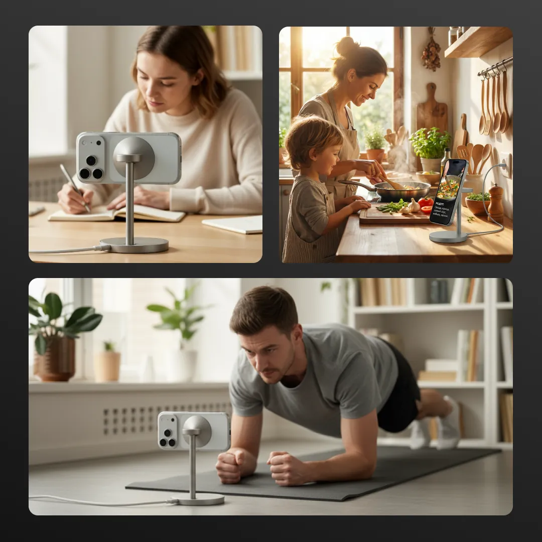 Беспроводное зарядное устройство Magssory Base Pro Qi2 Titan