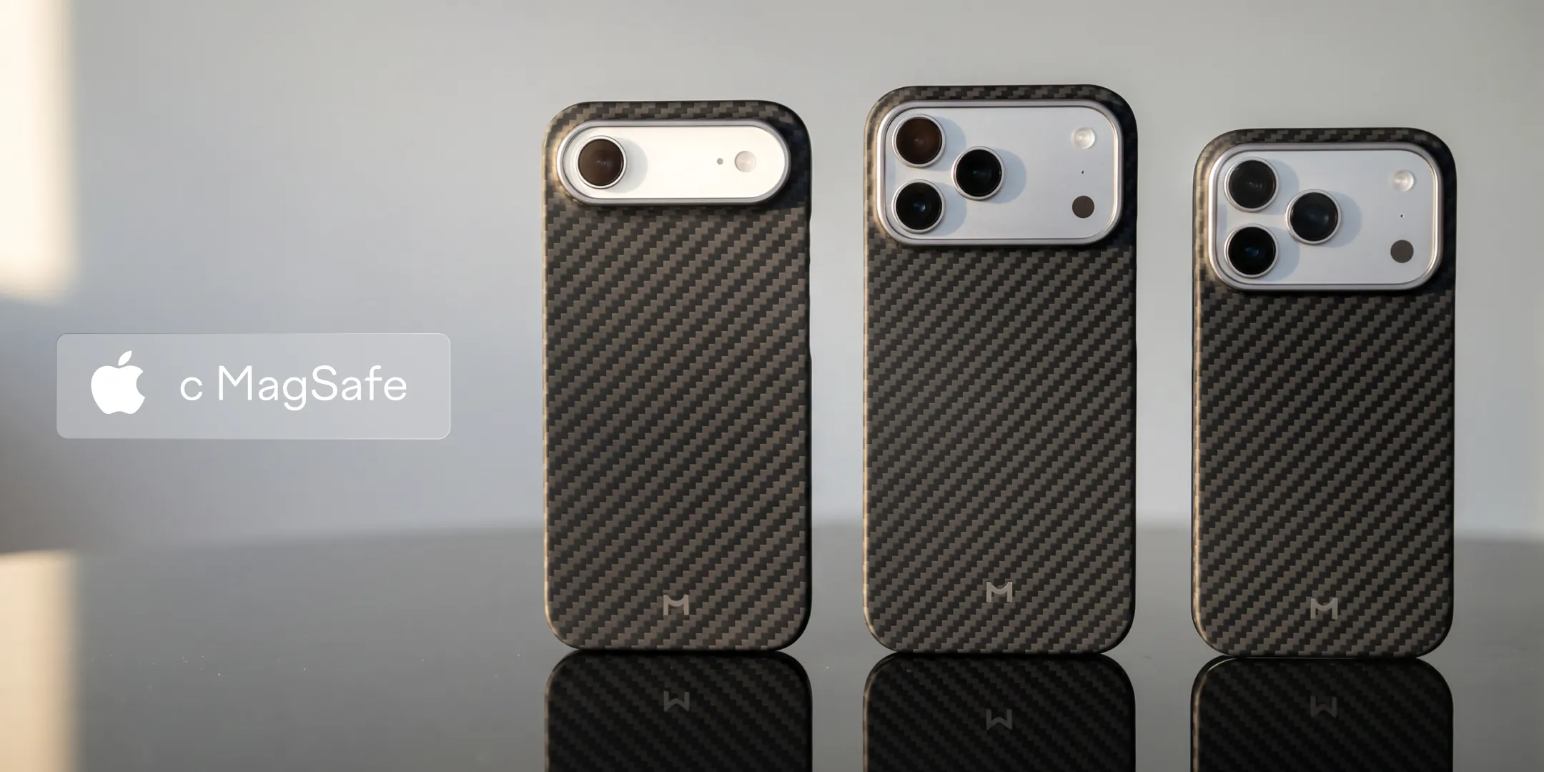 Чехол Magssory Aramid Frame Case для iPhone 17 Pro Max, черный