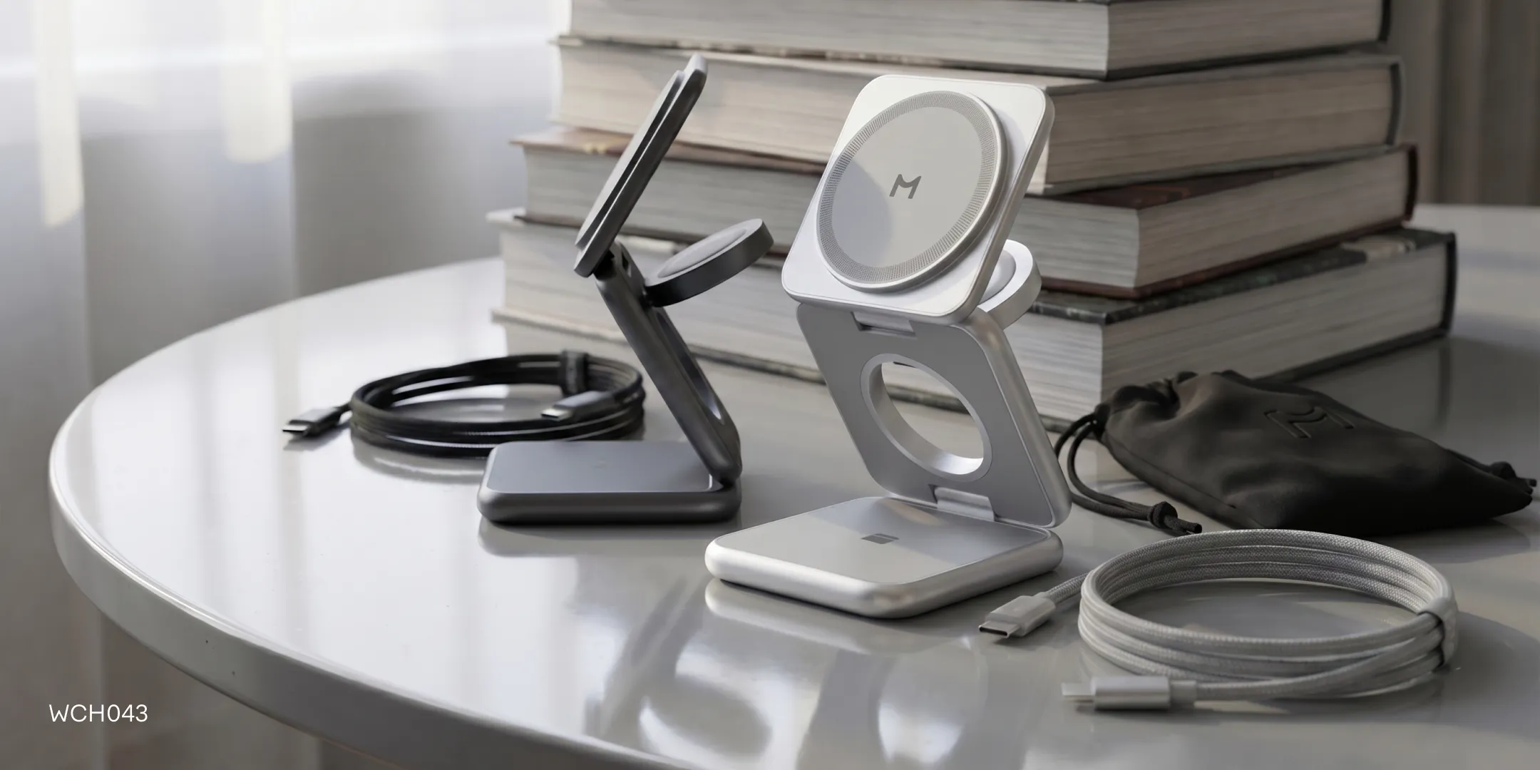 Зарядная станция Magssory Fold 3 в 1 для Samsung Silver