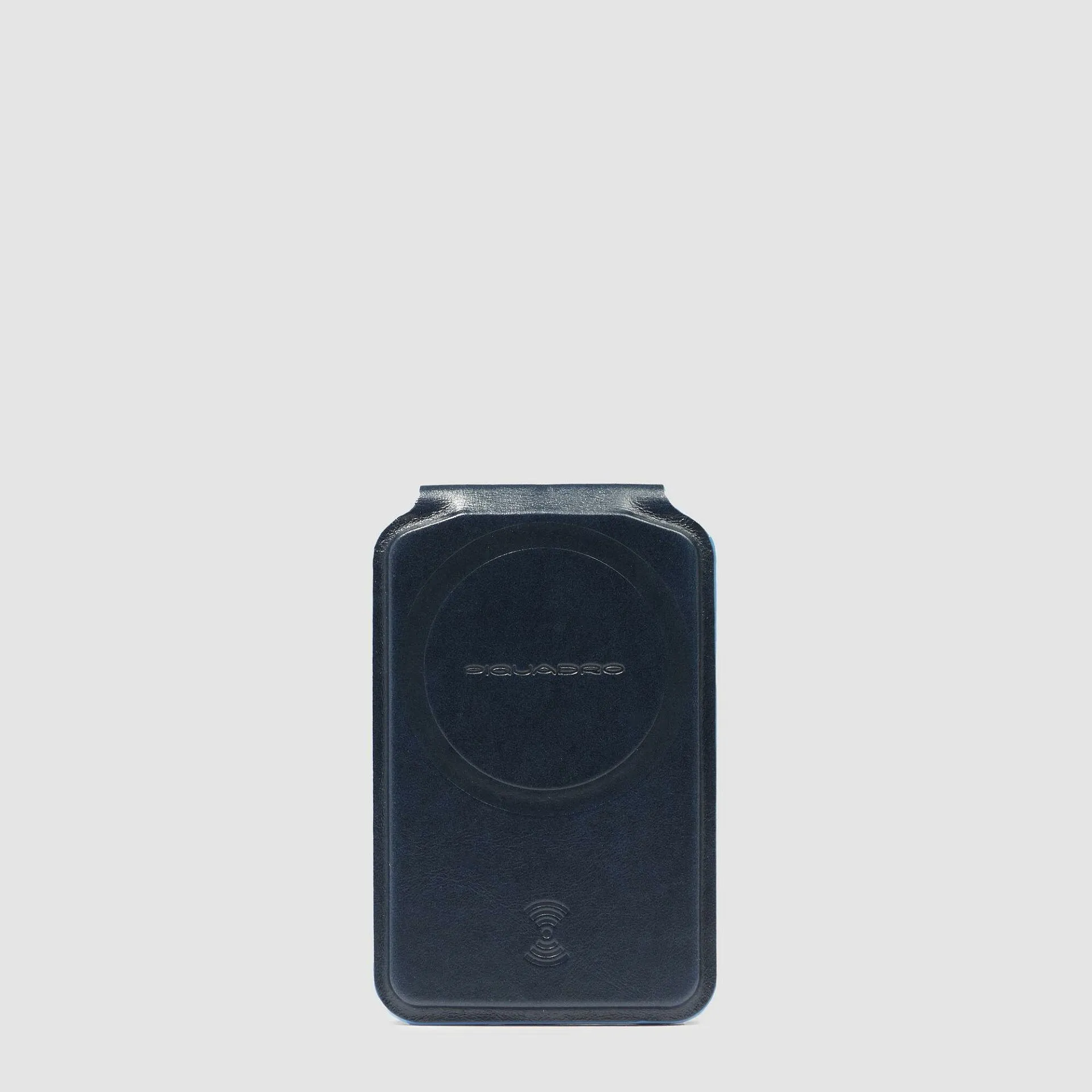 Кожаный картхолдер MagSafe с трекером Find My Piquadro AC6717B2/BLU2, синийphoto1