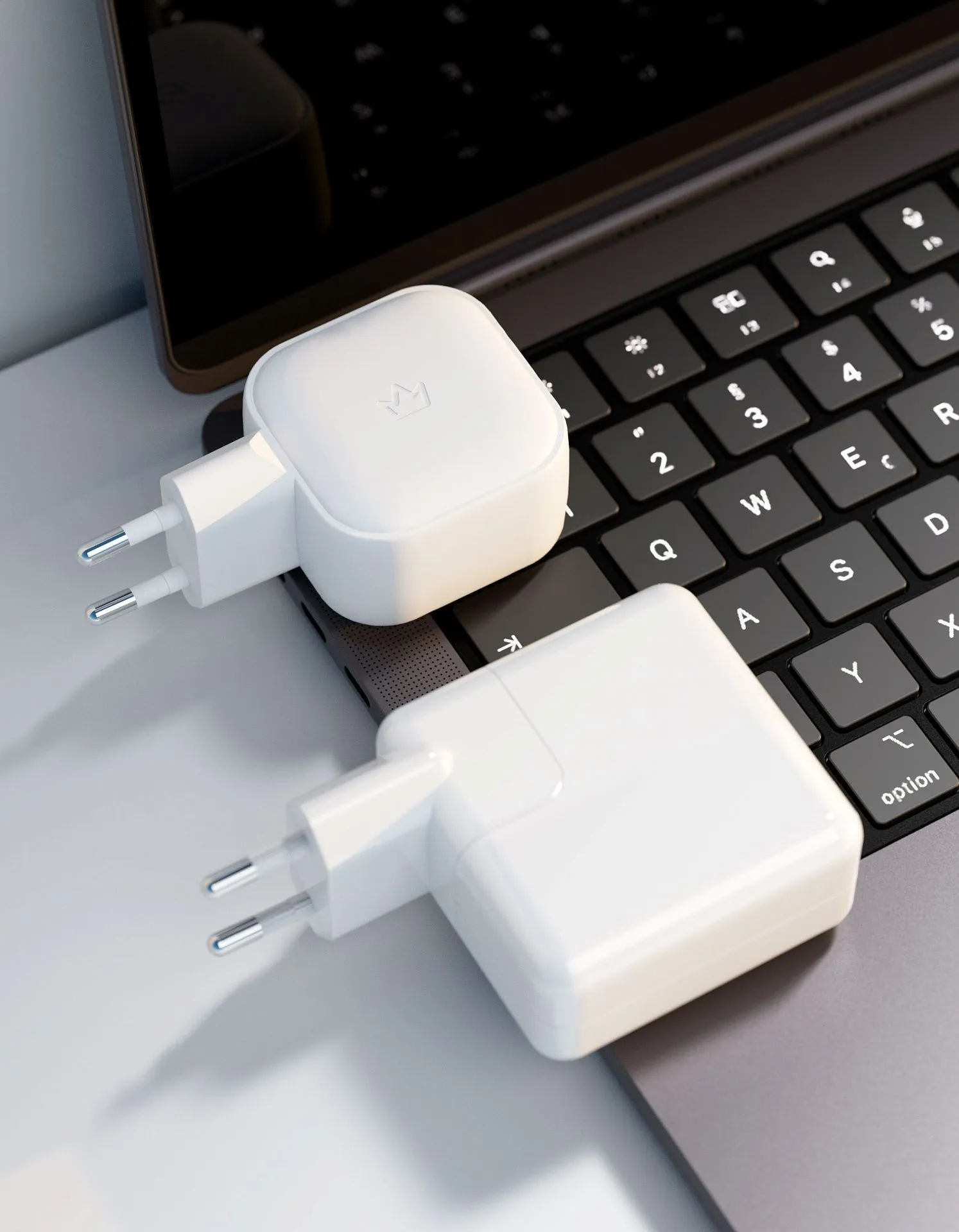 Сетевое зарядное устройство VLP G-Charge 45Вт USB-C+USB-C, PD, QC, белыйphoto2