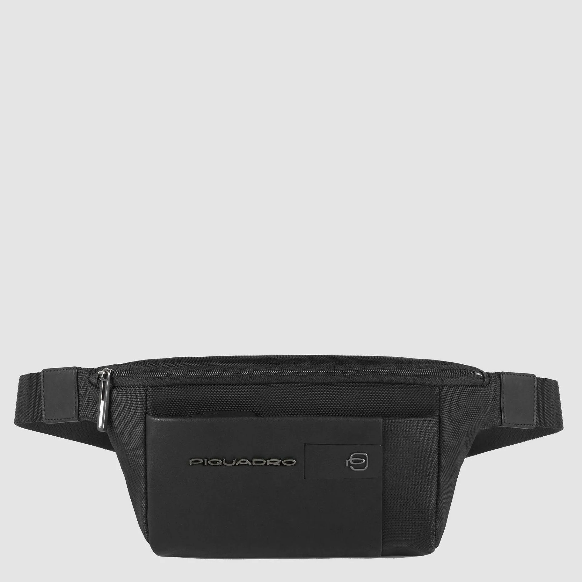Поясная сумка из нейлона и кожи с карманом для AirPods Piquadro CA2174BR2/N, чёрныйphoto0