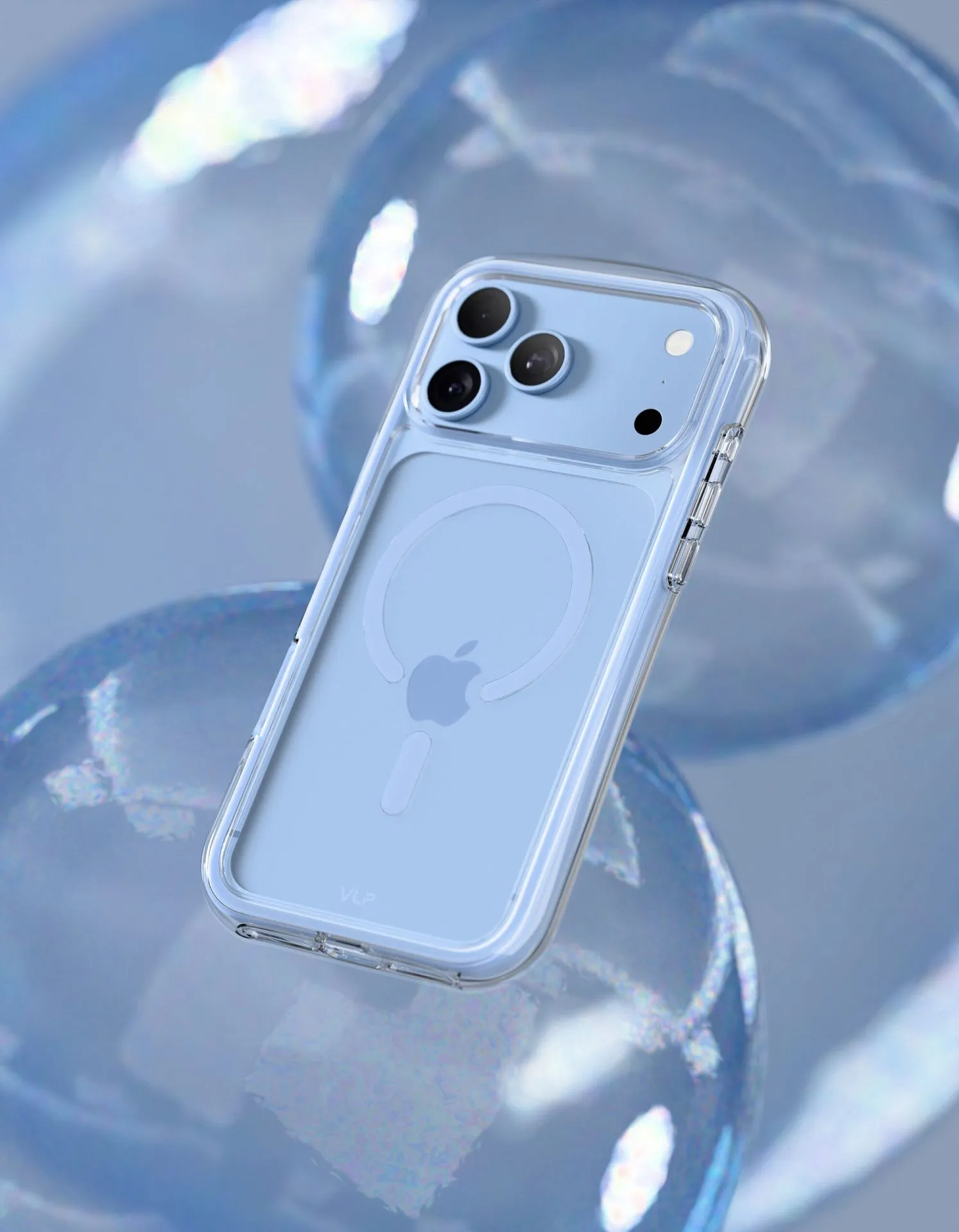 Чехол защитный VLP Bubble Case с MagSafe для iPhone 18 Pro Max, голубойphoto2