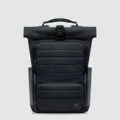 Рюкзак roll-top для ноутбука 15,6" с сеткой для шлема Piquadro CA7280W150/BLU, синий