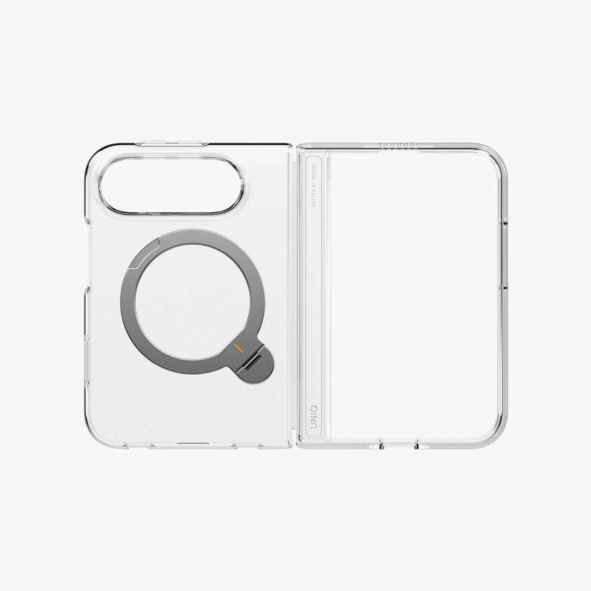 Чехол UNIQ Velix Q-Fold 360 Kickstand для iPhone Duo, прозрачный (clear)photo2
