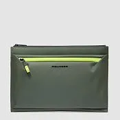 Клатч для iPad Pro 13" водоотталкивающий Piquadro AC6369C2OW/VE, зелёный
