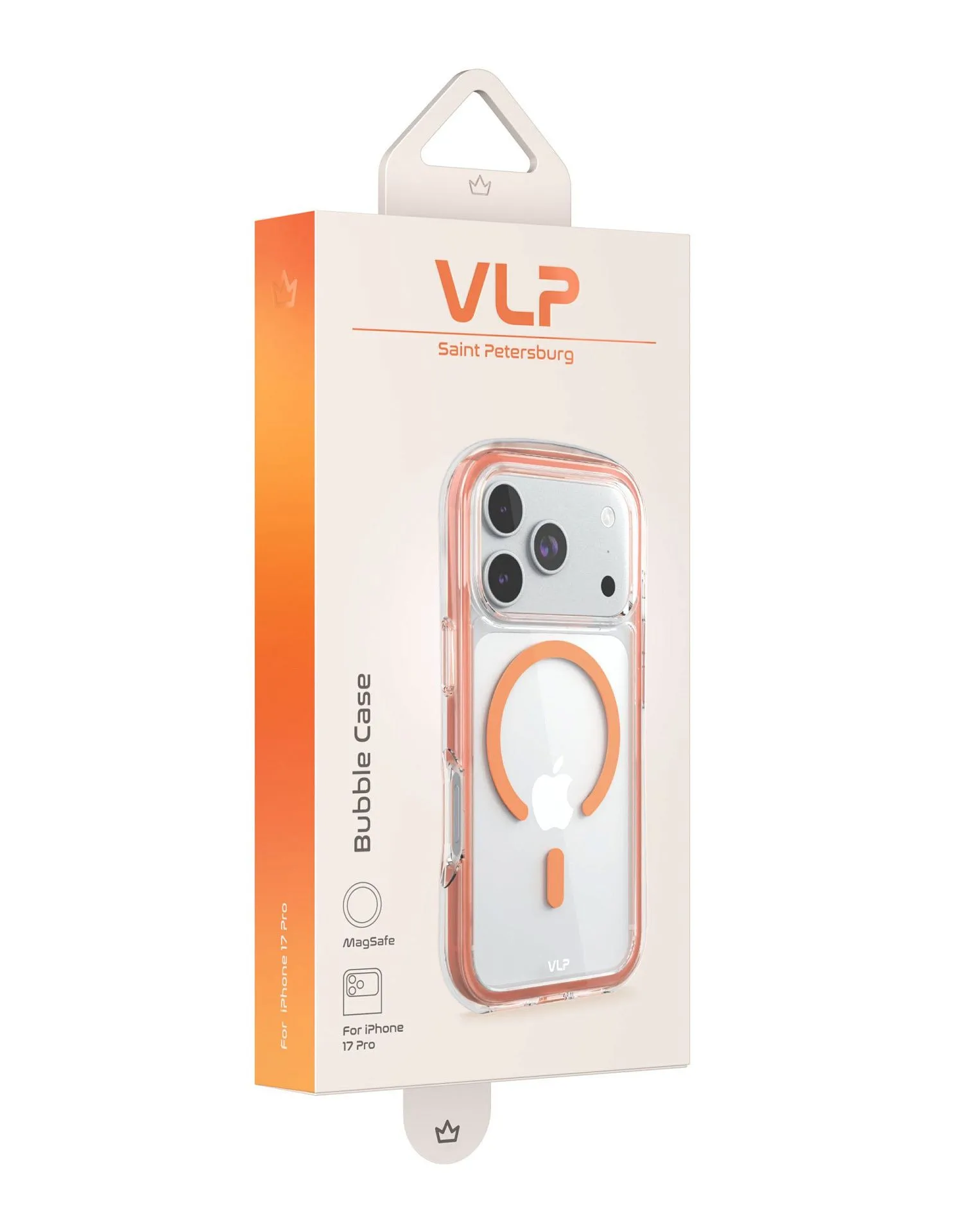 Чехол защитный VLP Bubble Case с MagSafe для iPhone 17 Pro, оранжевыйphoto5