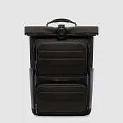 Рюкзак roll-top для ноутбука 15,6" с сеткой для шлема Piquadro CA7280W150/N, чёрный