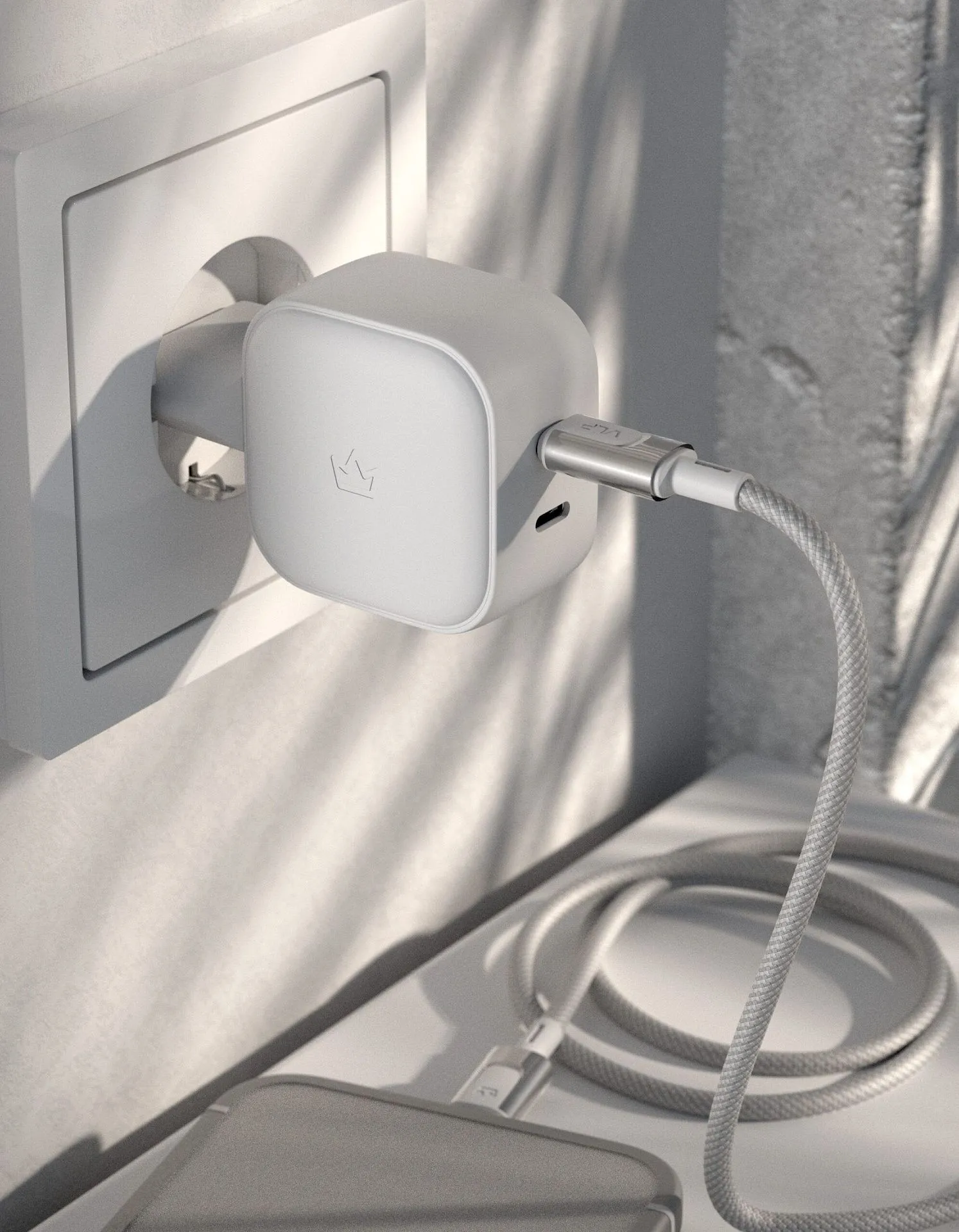 Сетевое зарядное устройство VLP G-Charge 45Вт USB-C+USB-C, PD, QC, белыйphoto8