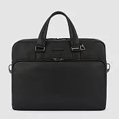 Кожаная сумка для ноутбука 15,6" и iPad Piquadro CA3339MOS/N, чёрный