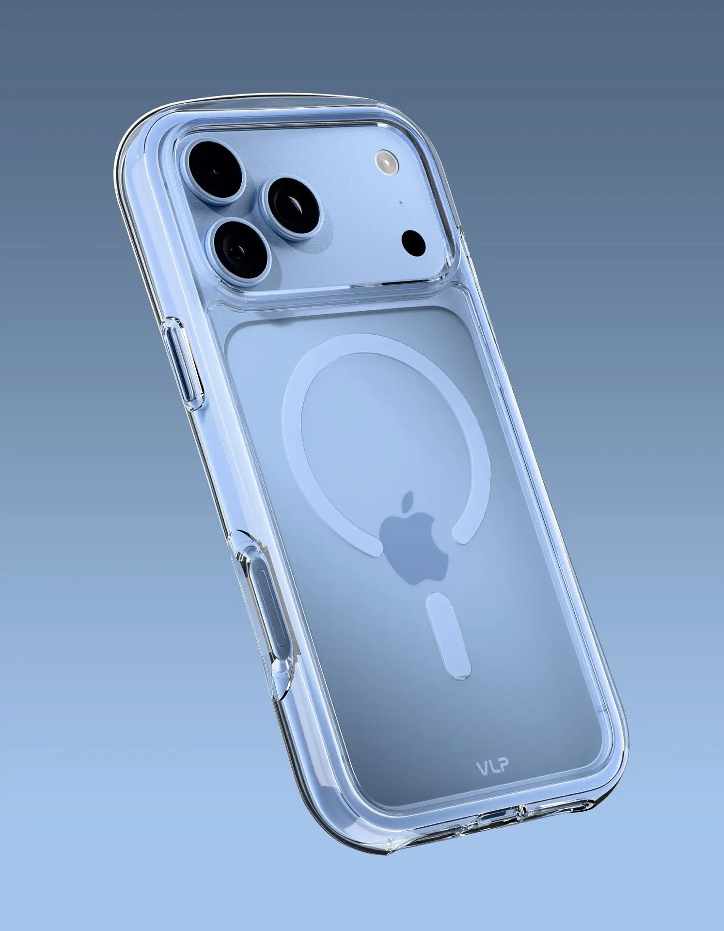 Чехол защитный VLP Bubble Case с MagSafe для iPhone 18 Pro, голубойphoto5