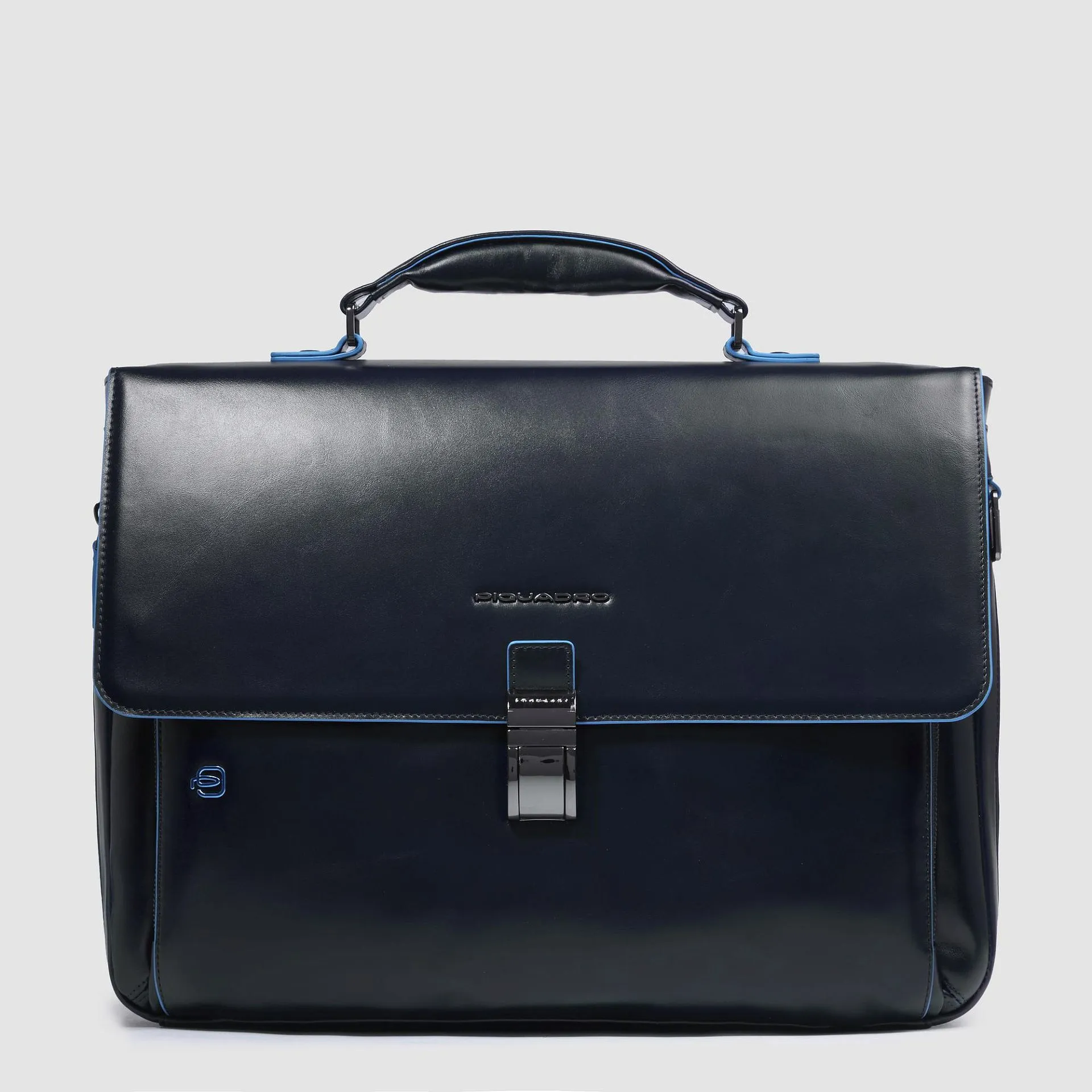 Кожаный портфель с расширением объёма для ноутбука 15" Piquadro CA3111B2/BLU2, синийphoto0