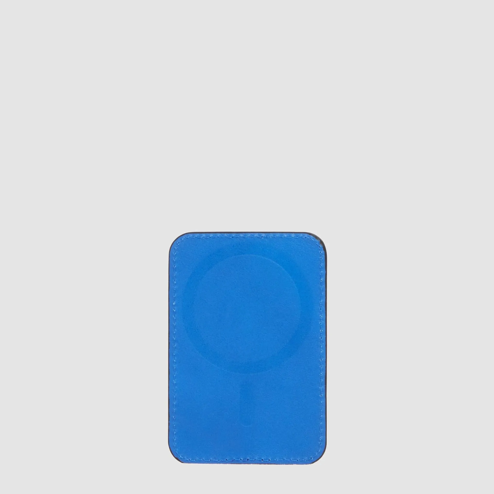 Кожаный картхолдер MagSafe с кольцом-подставкой Piquadro PP7284S145R/BLU, синийphoto1