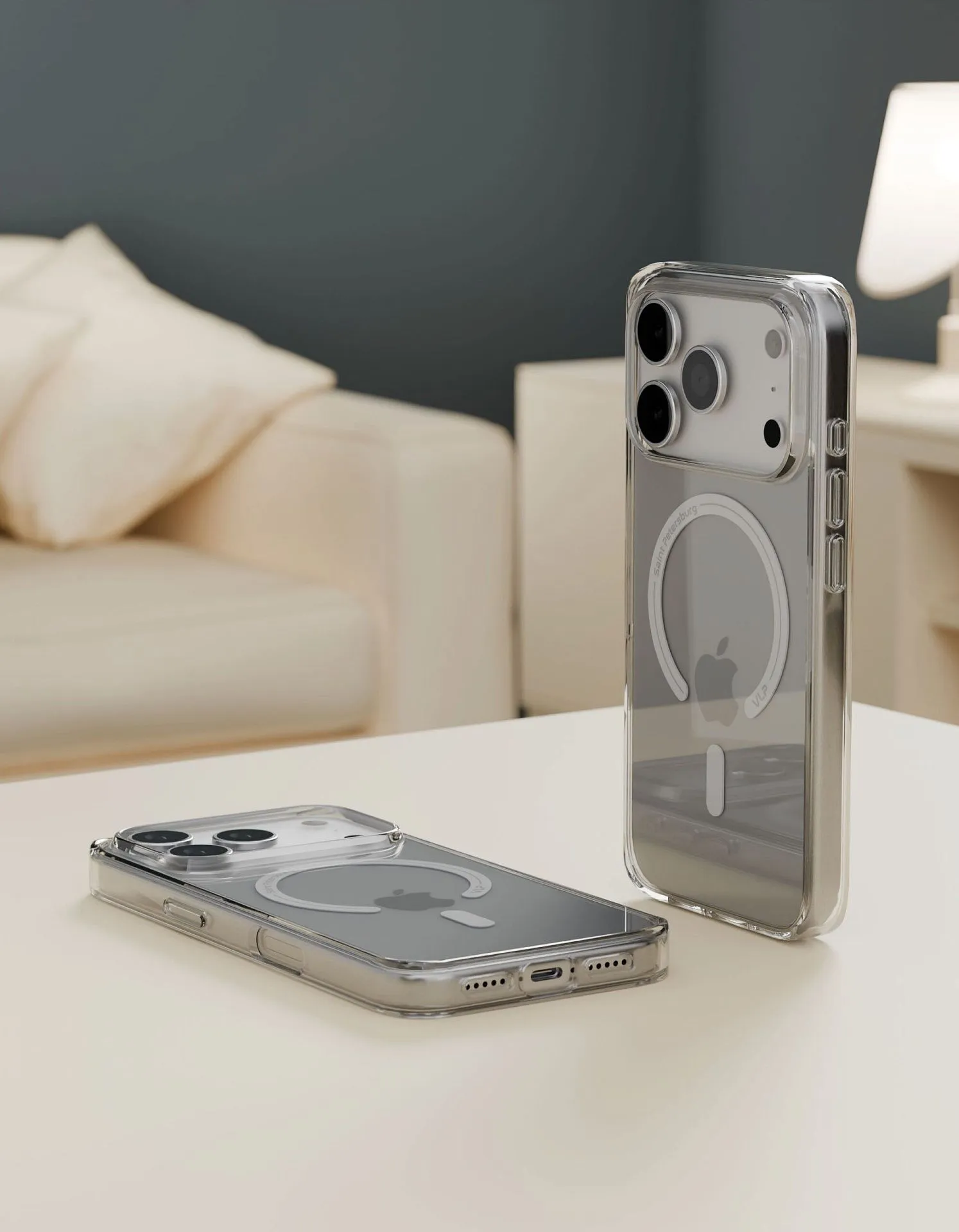 Чехол защитный VLP Diamond Case с MagSafe для iPhone 17 Pro, прозрачныйphoto1