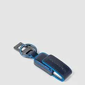 Кожаный брелок с USB-накопителем 256 ГБ Piquadro AC6567B2/BLU2, синий