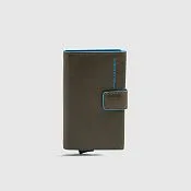 Автоматический кардхолдер с RFID-защитой Piquadro PP5649B2BLR/VE, зелёный